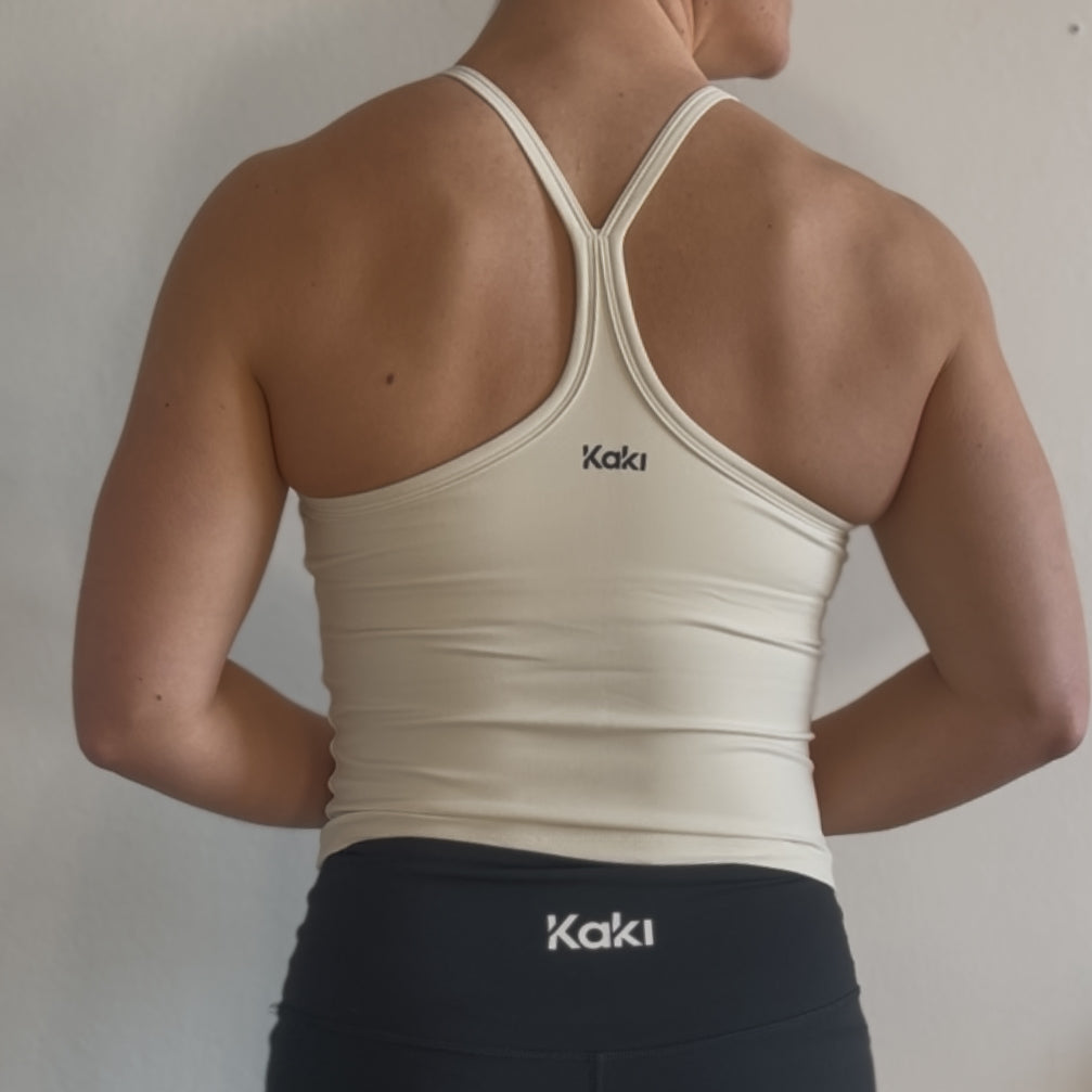 Y-Back Tank - White