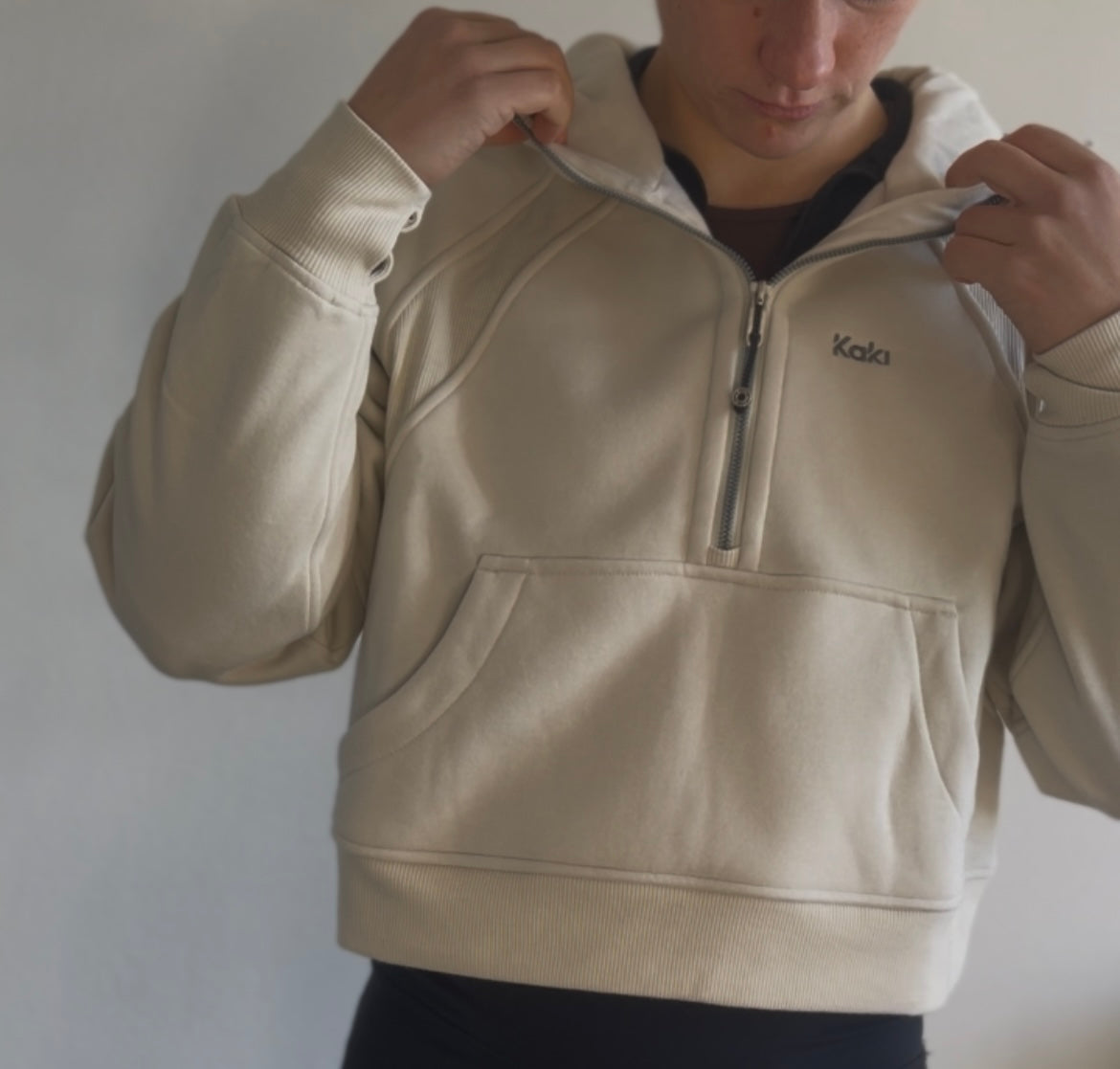 Kaki Quarter Zip