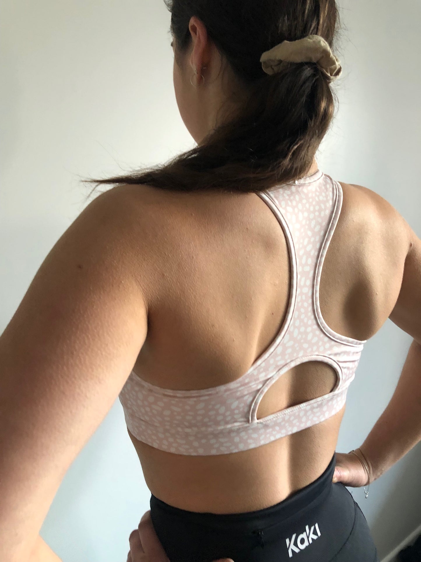 Kaki Logo Bra