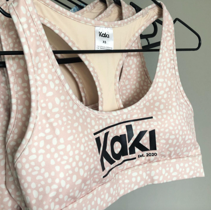 Kaki Logo Bra