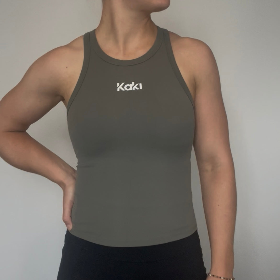 Kaki Singlet - Sage