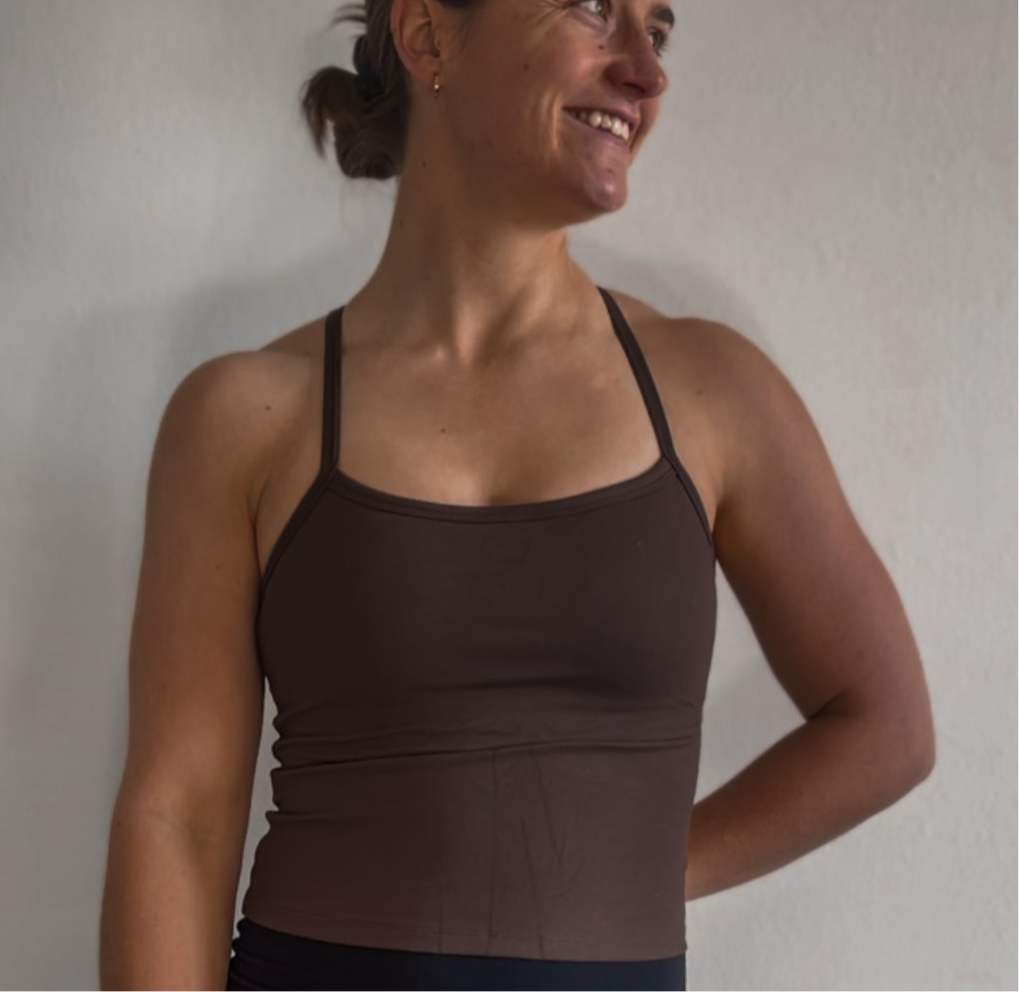 Y-Back Tank - Choc Brown