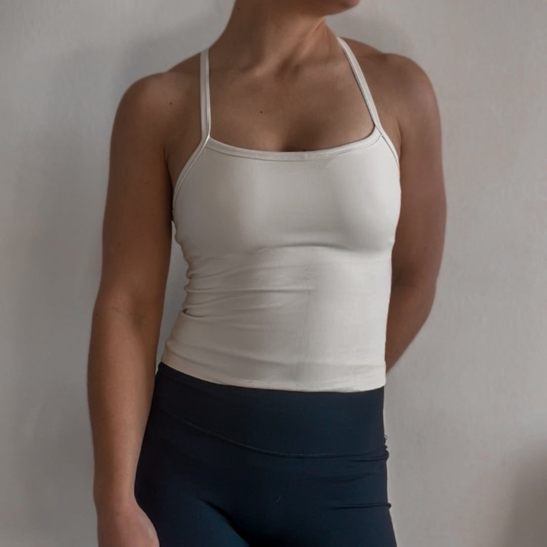 Y-Back Tank - White