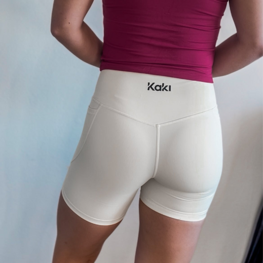 Run Shorts - Pepper White