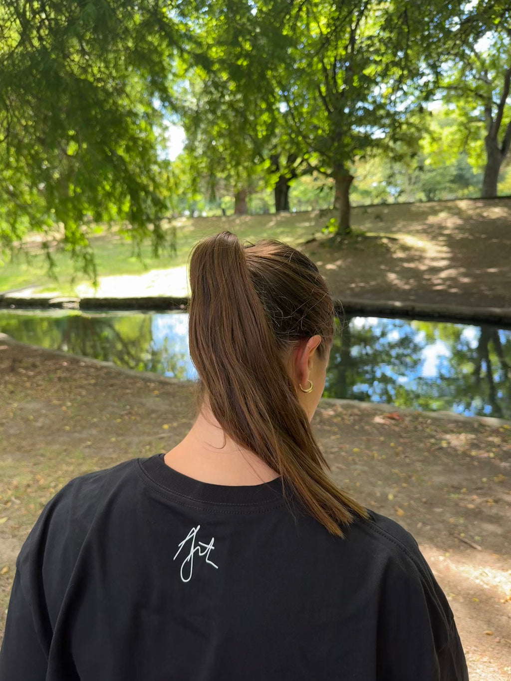 Mini Kaki Logo Tee - Black