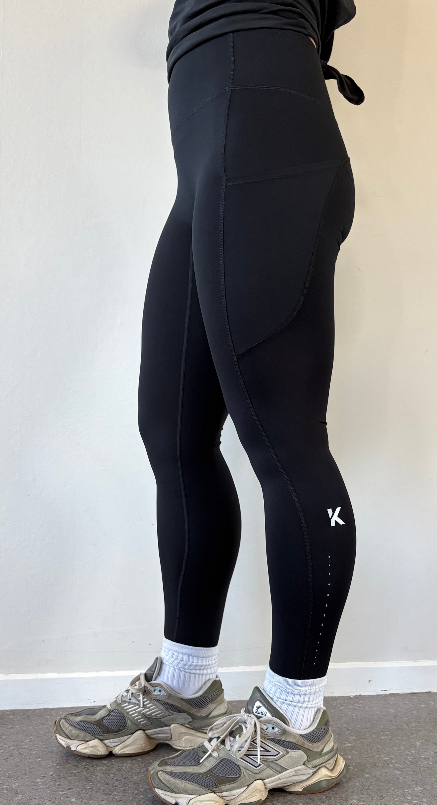 NEW K Reflective Tights - Black