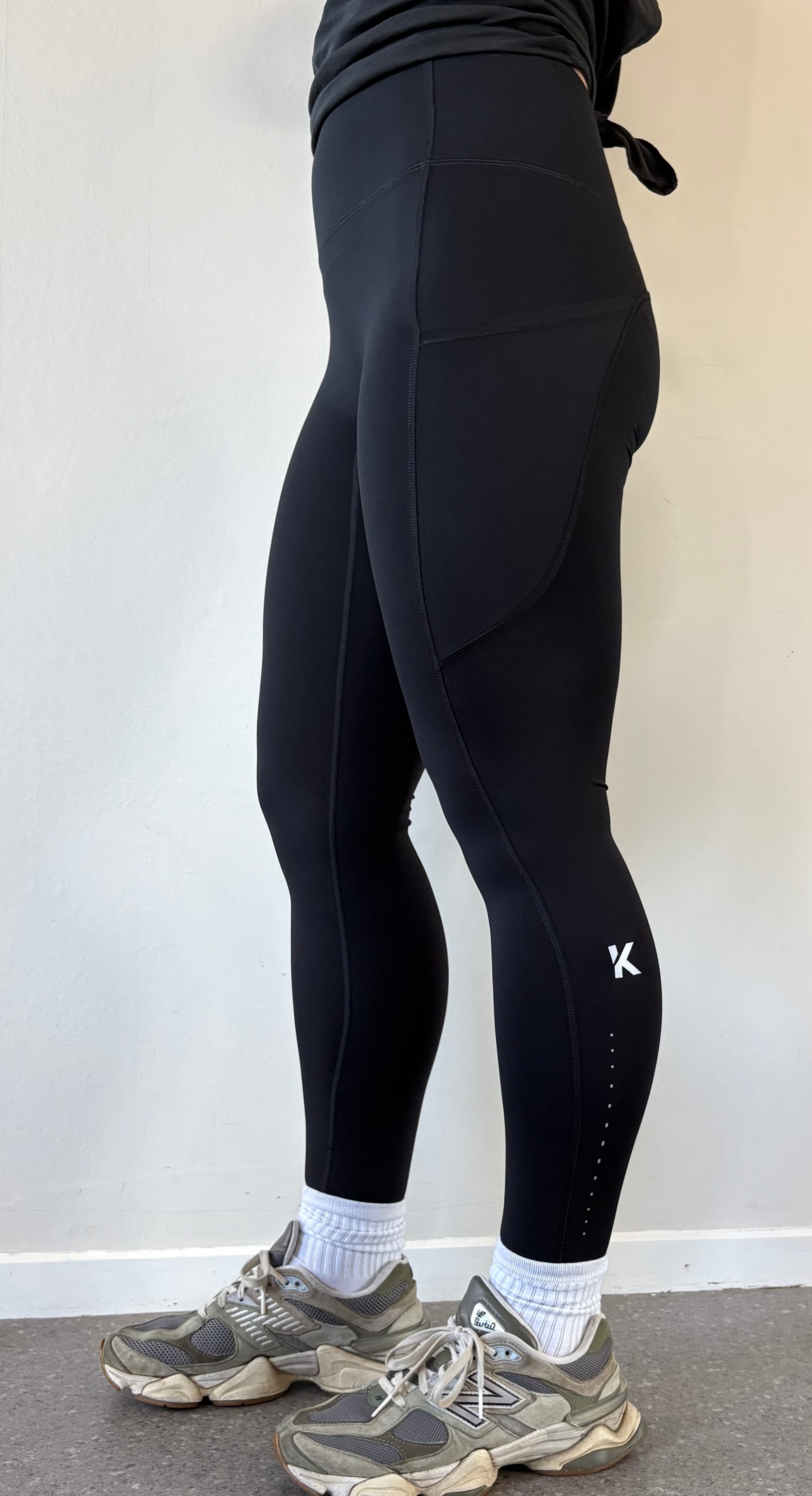 NEW K Reflective Tights - Black