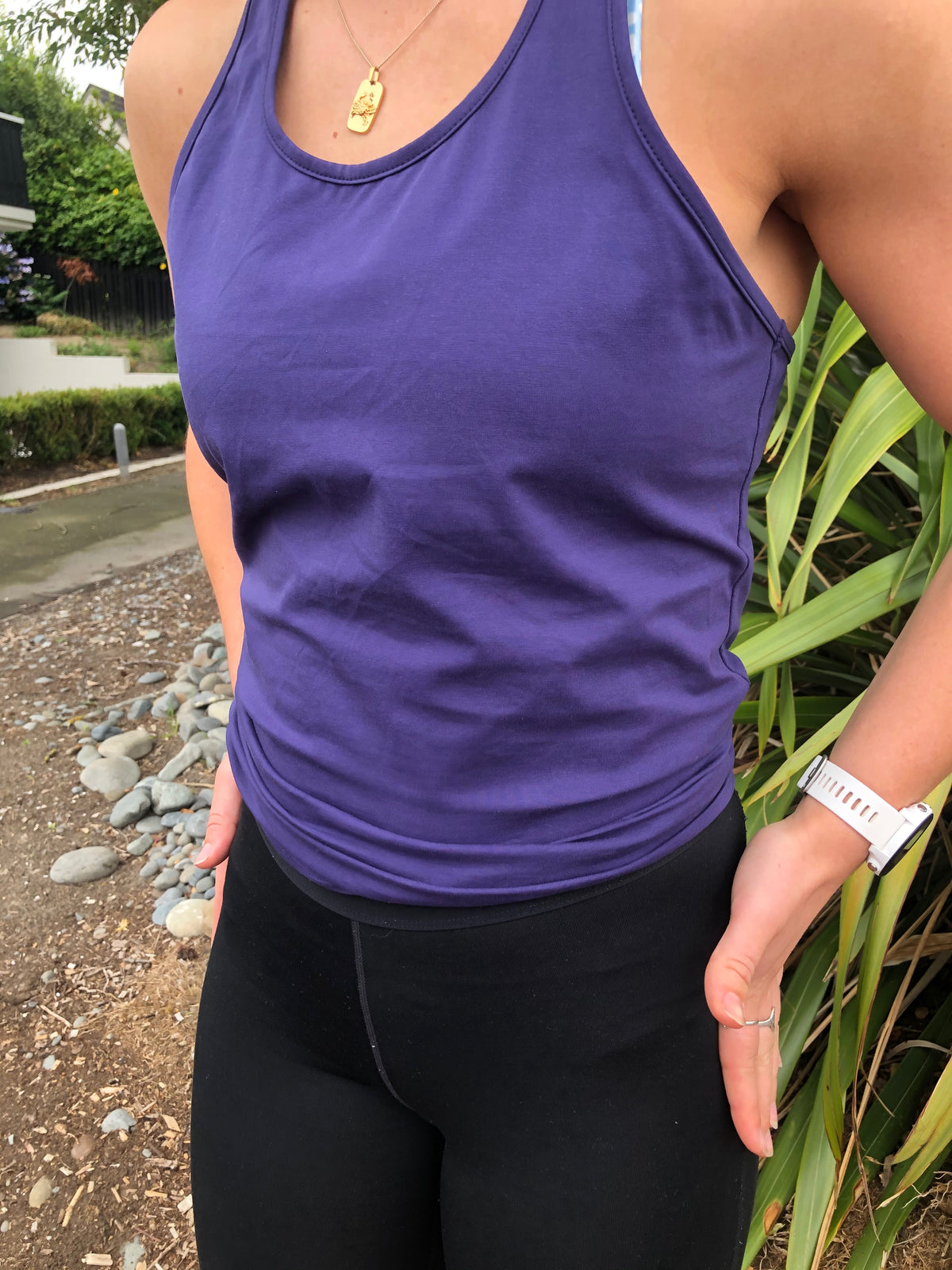Tie Singlet - Navy