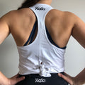 Tie Singlet - White