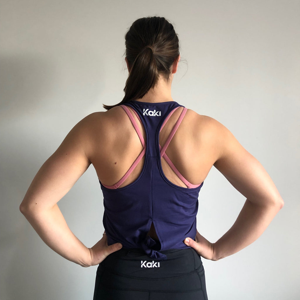 Tie Singlet - Navy