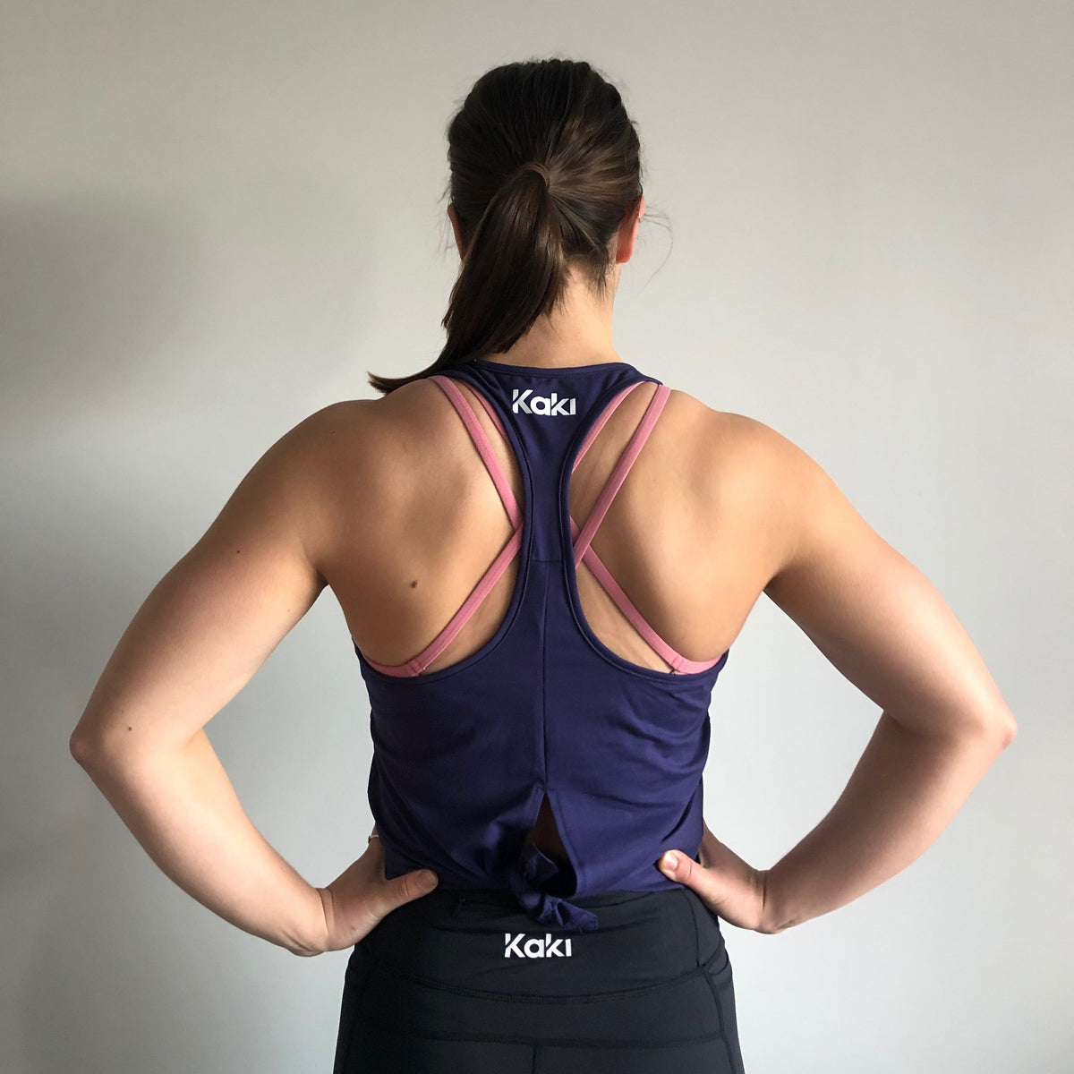 Tie Singlet - Navy