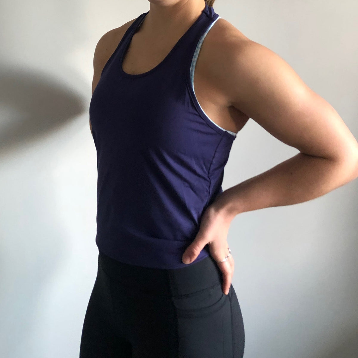 Tie Singlet - Navy